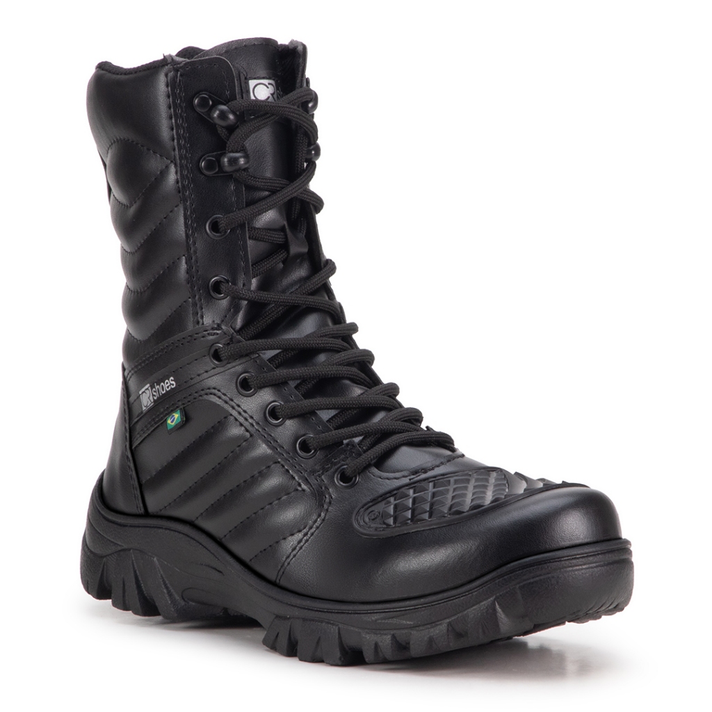 Bota Coturno Militar Com Palmilha Em Gel Crshoes 8019 em Oferta na Shopee