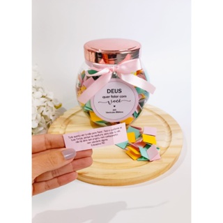 Pote das Promessas com 365 versículos bíblicos em Oferta na Shopee