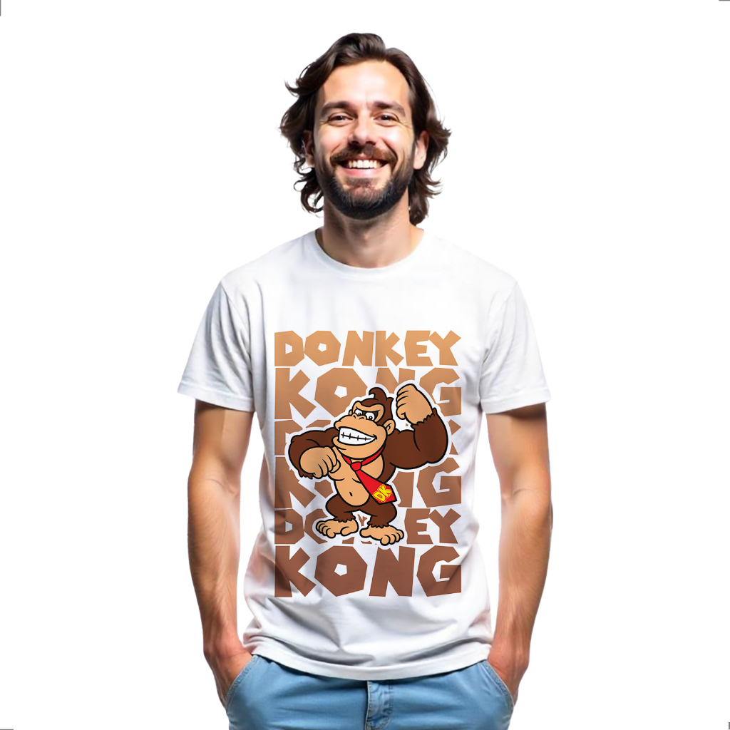 Camiseta Adulto Donkey Kong Nintendo Snes Super LK-079