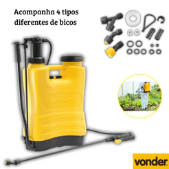 Pulverizador Costal Agrícola 12 Litros Plus Vonder – Alta Pressão e Resistência