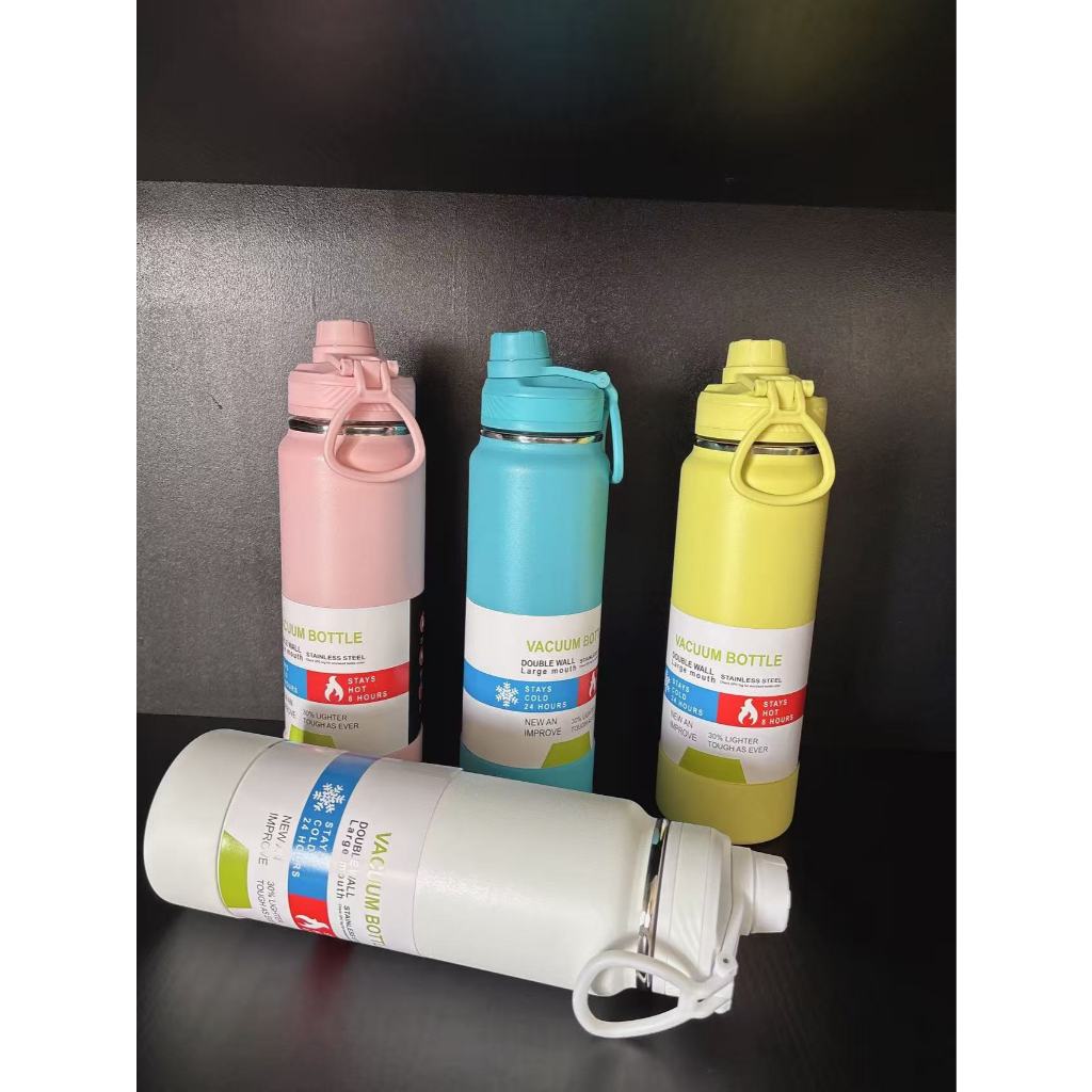 Garrafa Térmica com CAPA Protetora 600ml 800ml 1000ml  Espacial Quente & Frio Com Isolamento De Inox Grande Capacidade