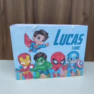 Sacolinha Personalizada Heróis cute - Heróis Baby - Vingadores cute- Pegue e Monte em Oferta na Shopee