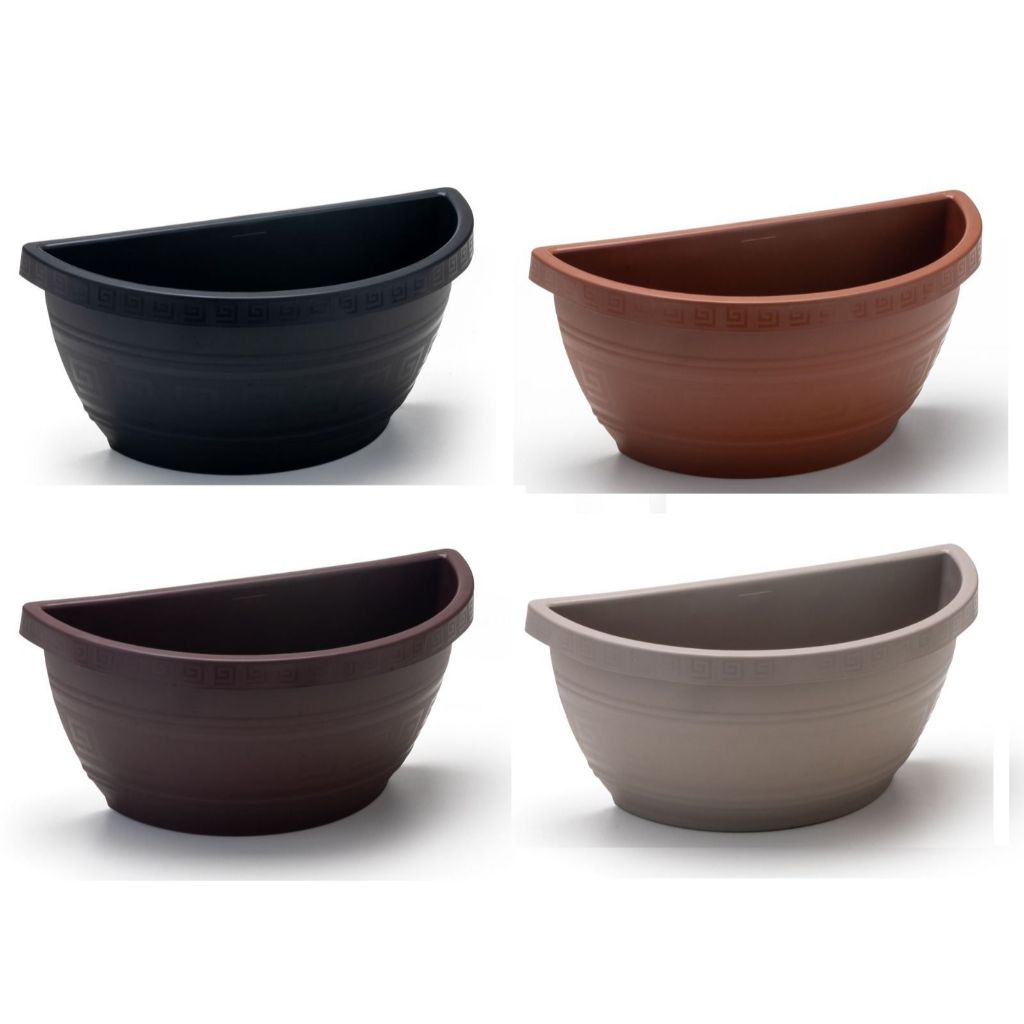 Kit 10 Vaso de Parede Meia Lua 1,7Litros –Ideal para Jardins Verticais em Oferta na Shopee
