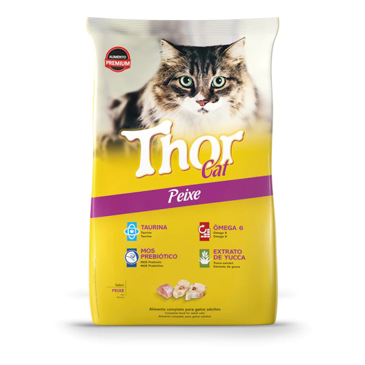 Raçâo Para Gato Thor Cat Peixe Premium 1KG - Matsuda