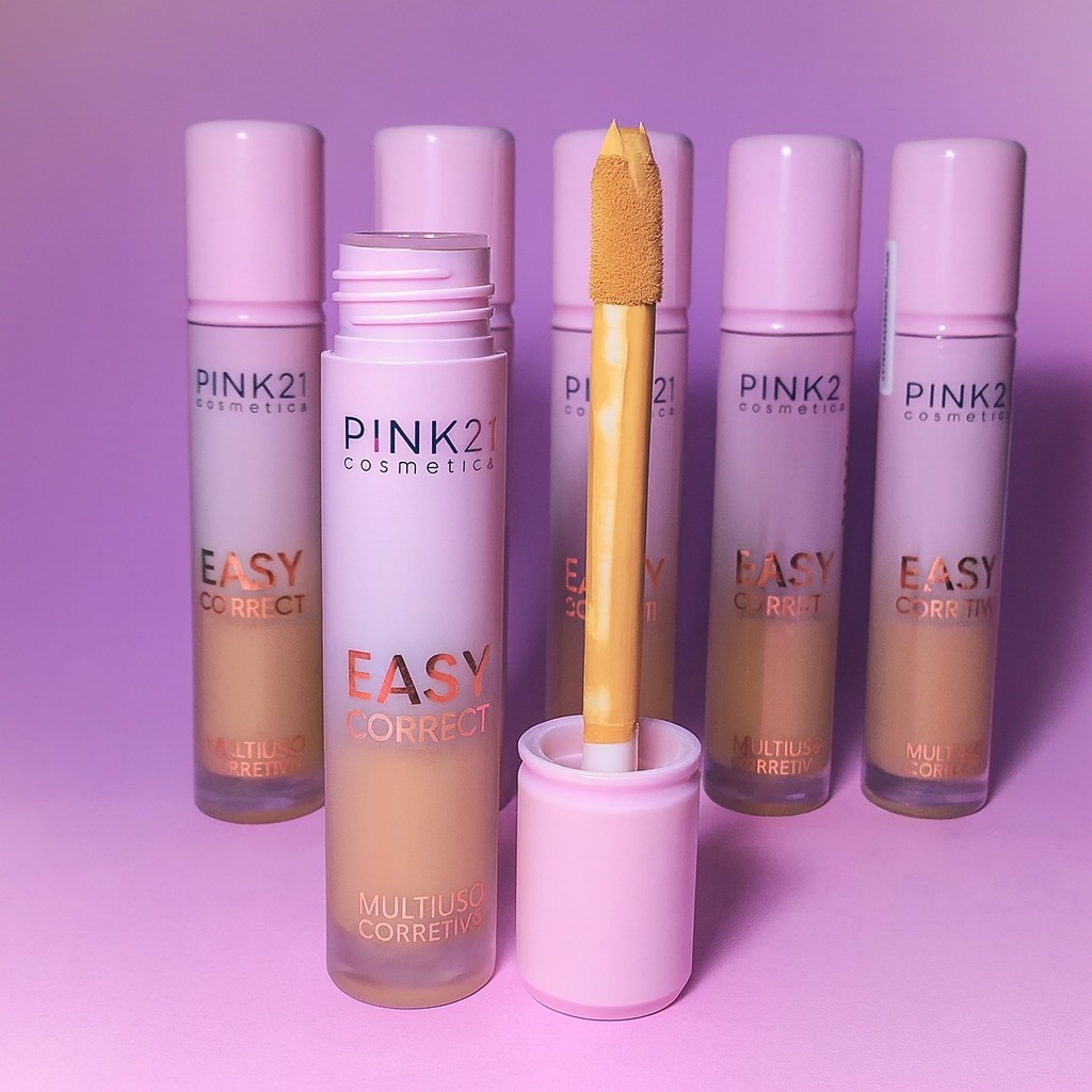 Corretivo Líquido Multiuso Facial Easy Correct - Pink 21 Cosméticos