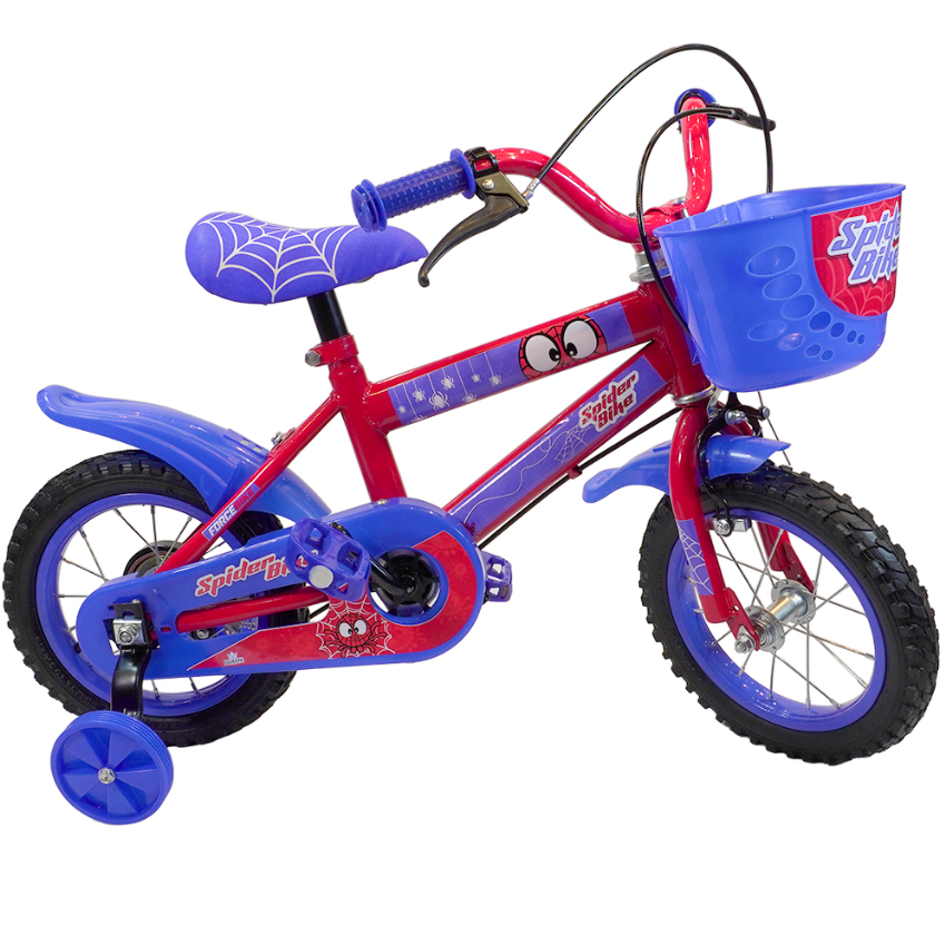 Bicicleta Aro 12 Completa 2+ anos - Rodas de AÇO - Force Bike Spider - Pneu Automotivo | QUEEN SHOP em Oferta na Shopee