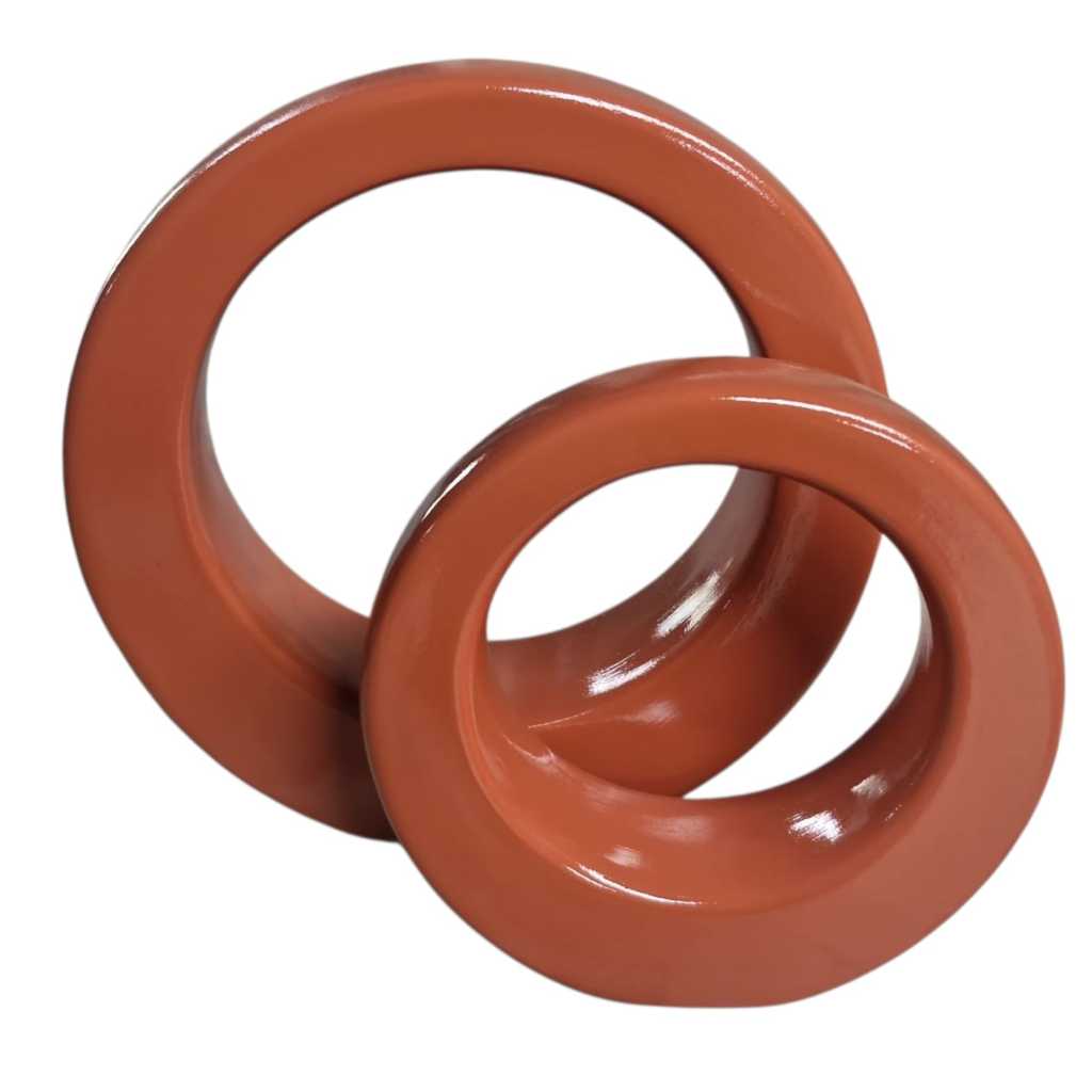 Vaso Decorativo Dupla De Argola Decoração De Sala Rack Top Luxo em Oferta na Shopee