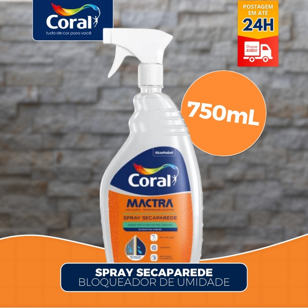 Spray Mactra Seca Parede 750ml Branco