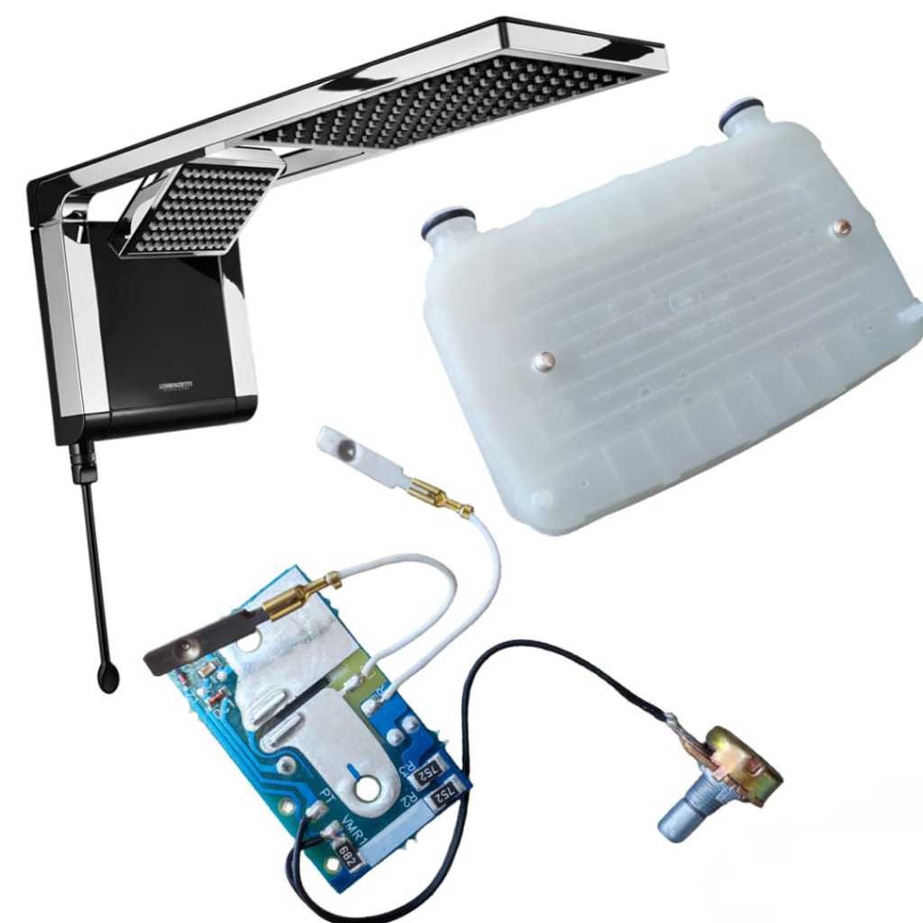 Placa Eletronica + Resistencia 220v 7800w Original Lorenzetti Chuveiro Acqua Ultra