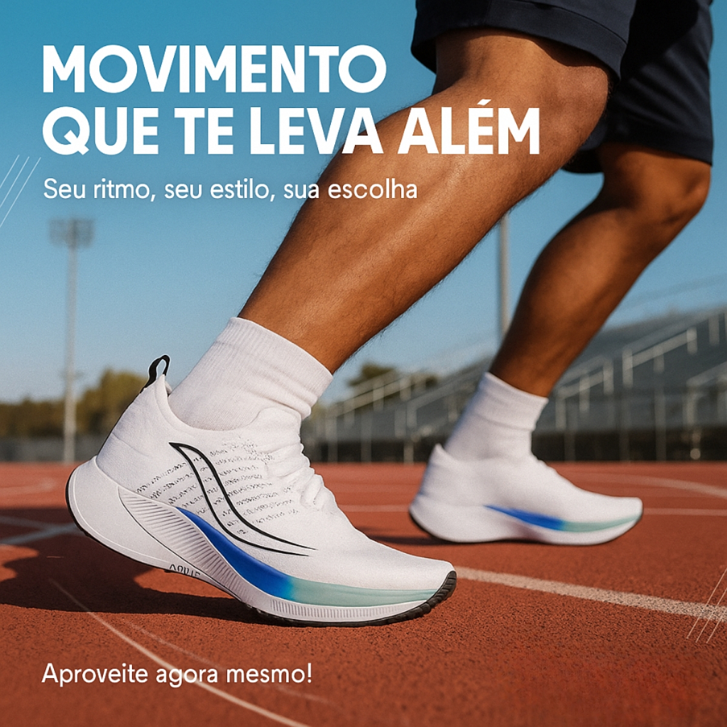 Tênis Esportivo Masculino De Tecido Do 34 AO 43 Sola De EVA Macia Formato Anatômico