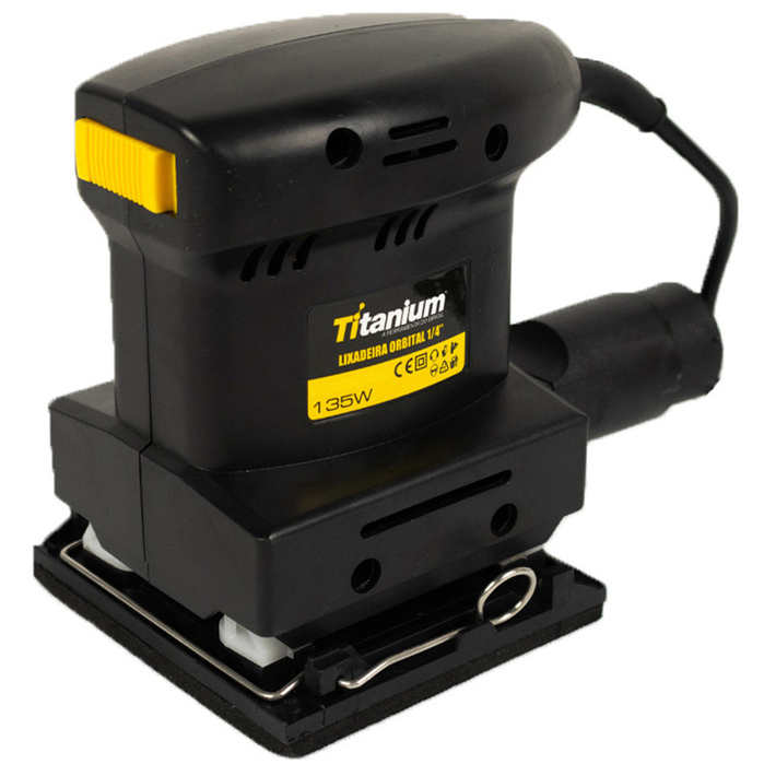 Lixadeira Orbital 1/4 135W 220V Acabamento Profissional – Titanium Platina em Oferta na Shopee