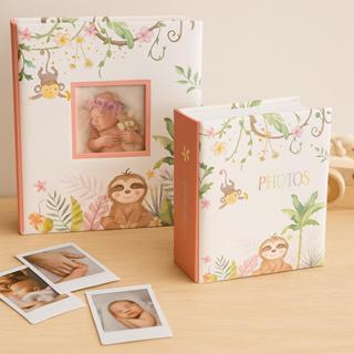 Álbum de Fotos Infantil 100 ou 200 Fotos 10x15cm Bichinhos da Floresta Capa Dura Bebê e Família em Oferta na Shopee