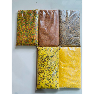 KIT COLEIRO TOP EXTRUSADA COLORIDA, FARINHADA COM OVOS, PAINÇO VERMELHO, MISTURA DE PAINÇOS E CANJIQUINHA FINA + BRINDE em Oferta na Shopee