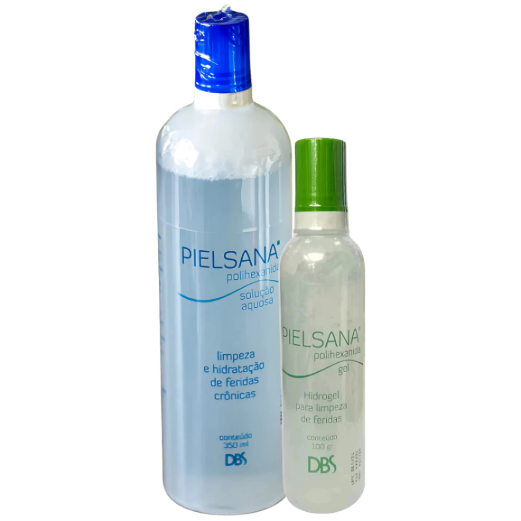 Kit Pielsana Polihexanida Hidrogel 100g + Polihexanida Solução Aquosa 350ml (1) Dbs