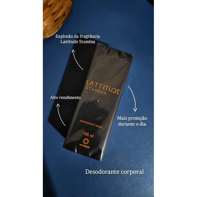 Perfume desodorante spray- Lattitude Stamina HINODE