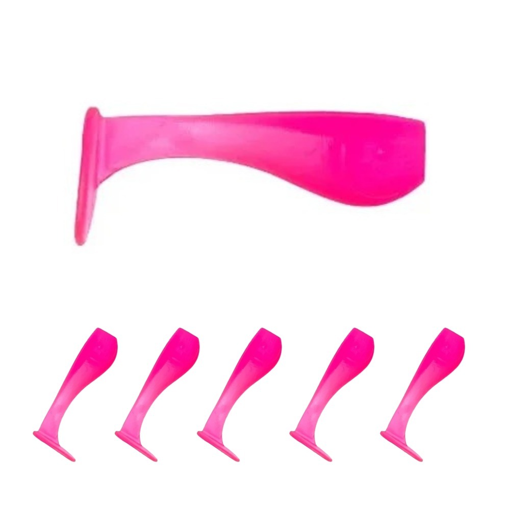 10 Iscas Micro Shad Girino 3cm Heckmann Ul Rosa Fluor
