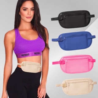 KIT 2 Pochete Doleira Fitness Ultra Slim Impermeável Porta Celular Anti Furto em Oferta na Shopee