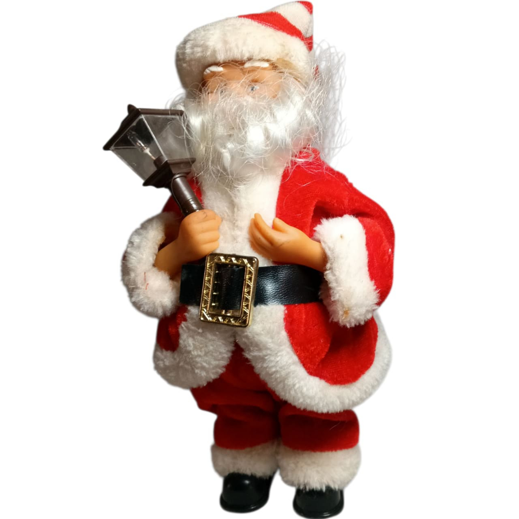 Papai Noel com Lampião 🎅💡 – Musical e com Movimento a Pilha