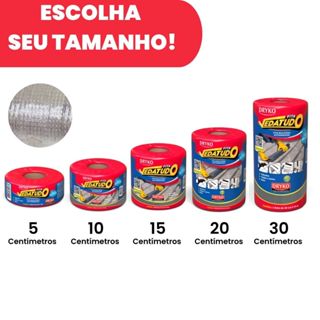 Fita Impermeabilizante Dryko VedaTudo Alumínio 10cm,15cm,20cm,30cm Rolo 10 Metros em Oferta na Shopee