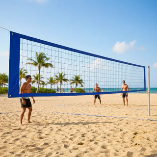 Rede de Vôlei Futevôlei Oficial 9,50m 4 Faixas + Fita de  Marcação 9x18