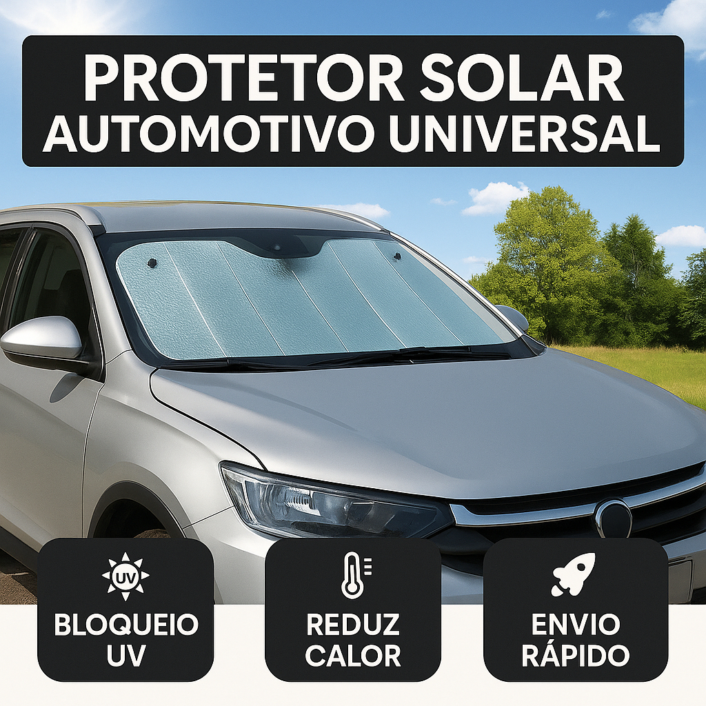 Protetor Solar Para Carro Painel Proteção UV Termico Automotivo - SERVE PARA TODOS OS CARROS