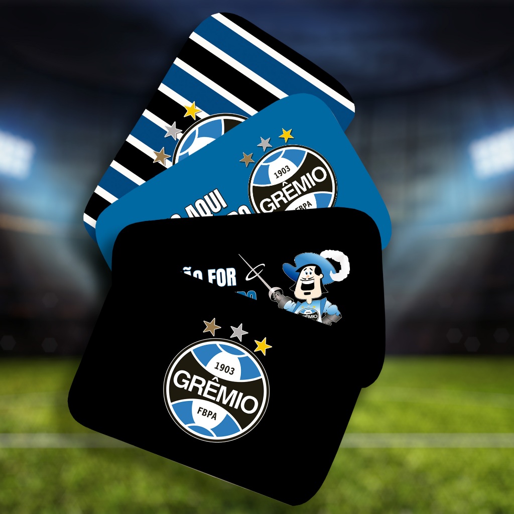 Tapete Porta Grêmio Futebol 35x58cm Antiderrapante e Borda Soldada em Oferta na Shopee