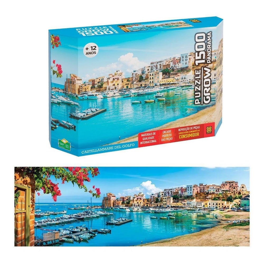 Quebra-cabeça 1500 peças Castellammare Del Golfo Grow