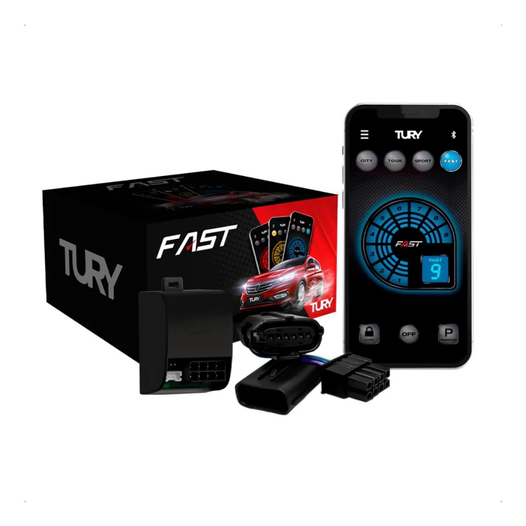 Módulo de Aceleração Tury Fast 3.0 O Fiat Kia Hyundai SsangYong Citroen Peugeot Jac Iveco Nissan IOS