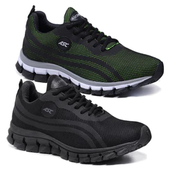 Kit 2 Pares de Tênis Masculino Ortopédico Treino Caminhada Academia Confortável e Leve