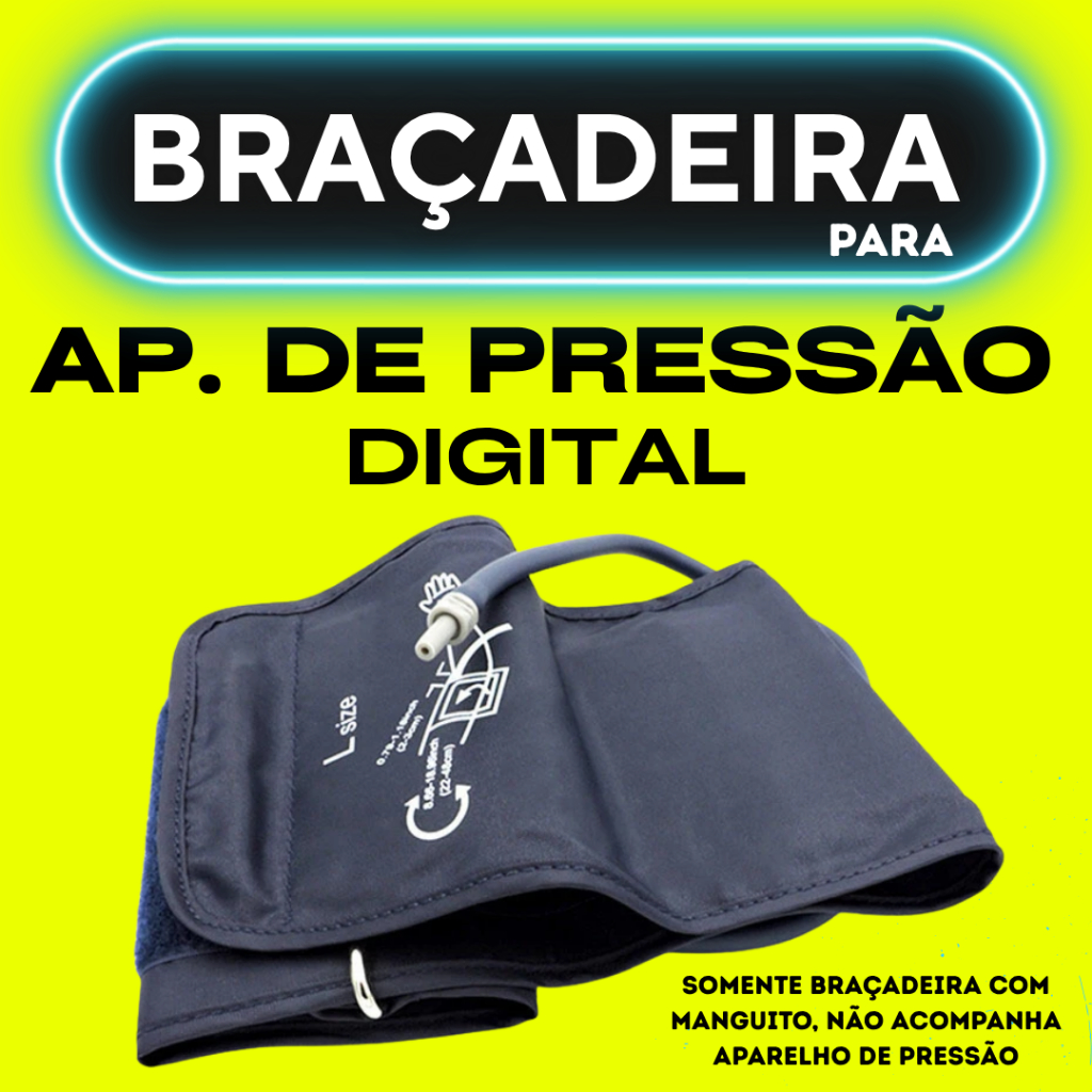 Manguito para Aparelho de Pressão Digital - Braçadeira para Aparelho de Pressão Digital