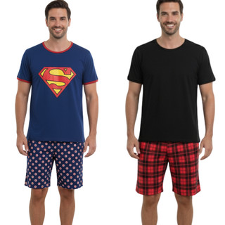 Pijama Adulto Masculino Netflix Super Herói Curto Verão