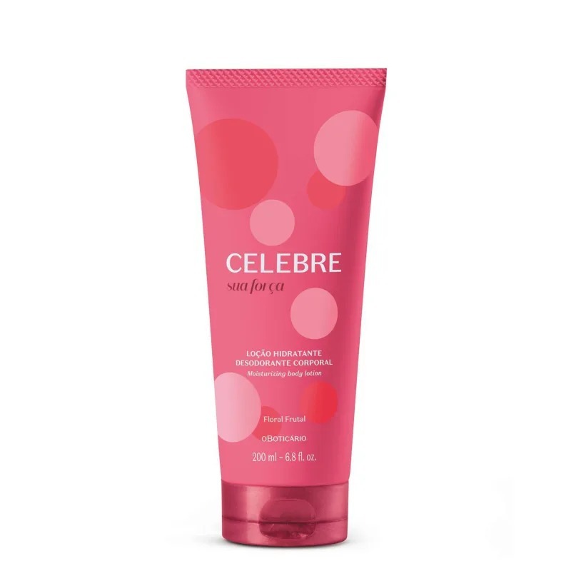 Loção Hidratante Desodorante Corporal Feminina Celebre Sua Força 200ml Original Boticário