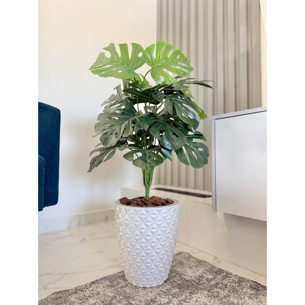 Costela De Adão Artifical + Vaso Polietileno Completo Cores