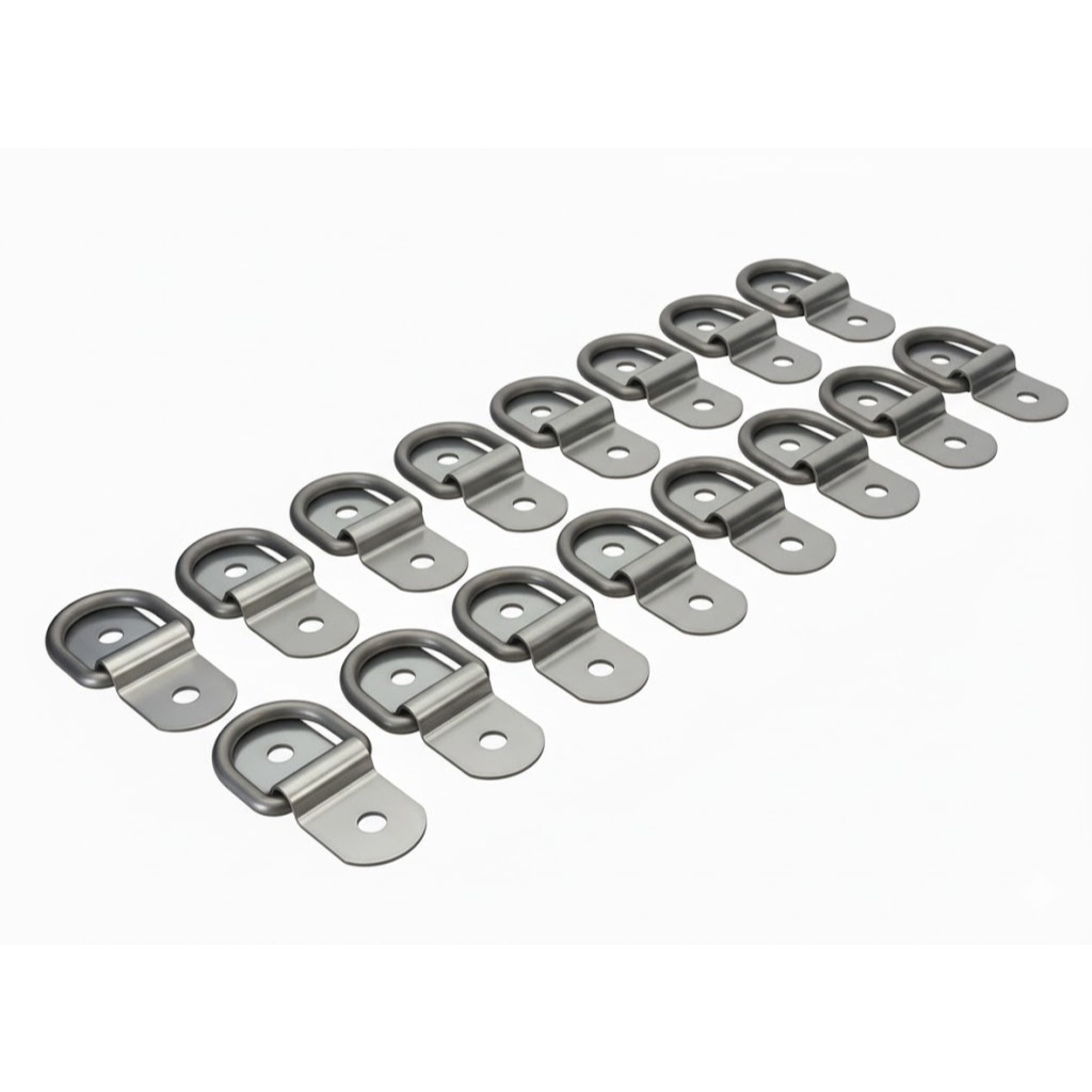 40 Chapa Pitão com Meia Argola para Toldo - Niquelado