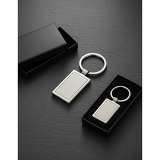 Chaveiro Retangular Metal Escovado Inox Kit 30 Unidades em Oferta na Shopee