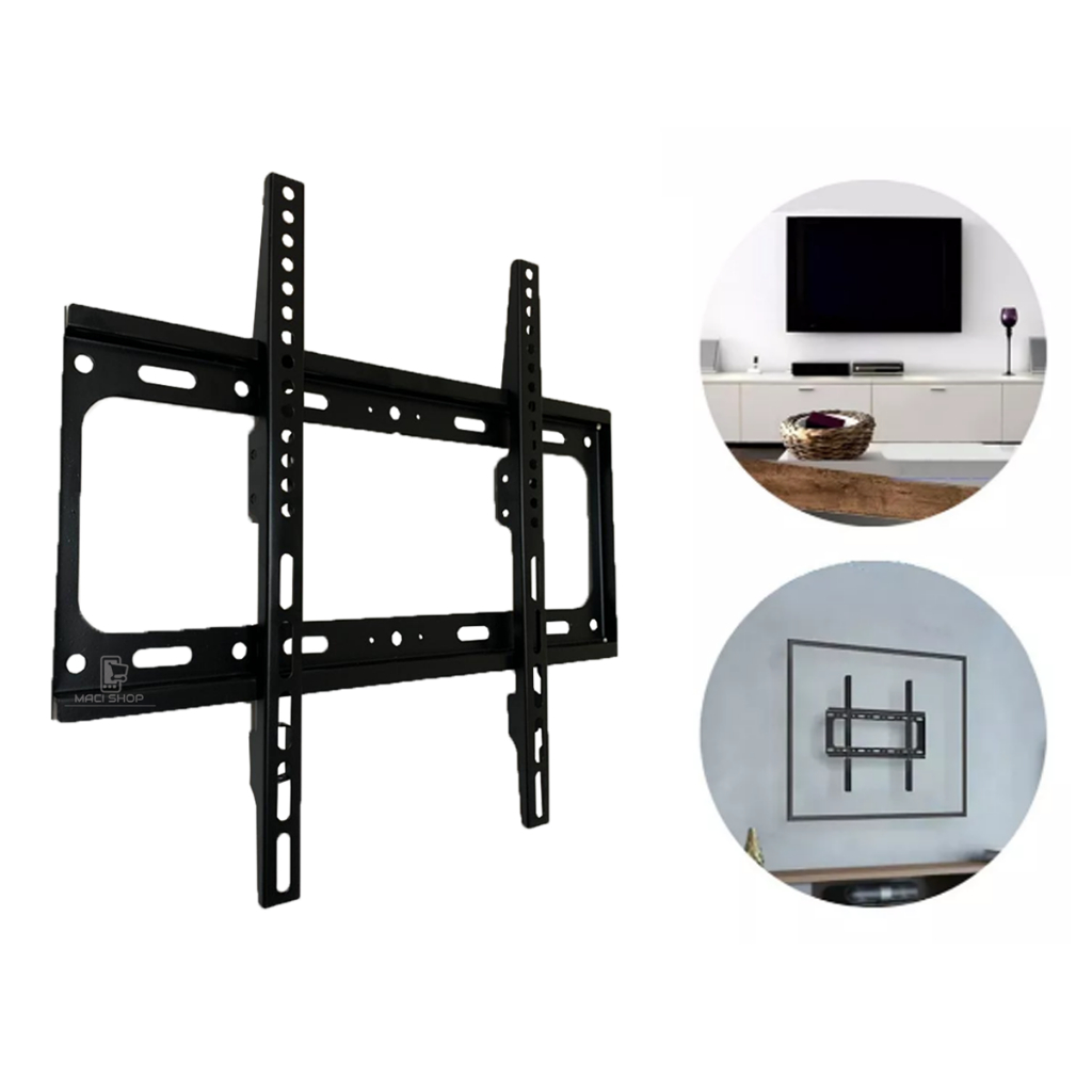 Suporte Fixo Para Tv Lcd Led Qled Oled 32 A 55 Pol Universal De Parede Philco LG 25 32 40 42 43 47 50 52 55 polegadas