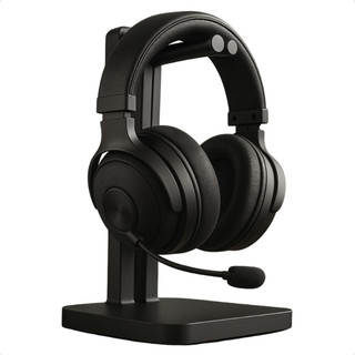 Suporte para Fone de Ouvido Headset Apoio de Mesa Base Estável Organizador Moderno Escritório Home Office