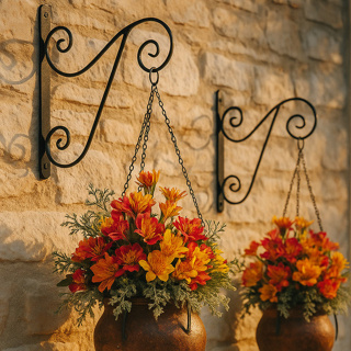 Kit 2 Suporte Ferro Colonial Parede Vaso Samambaia em Oferta na Shopee