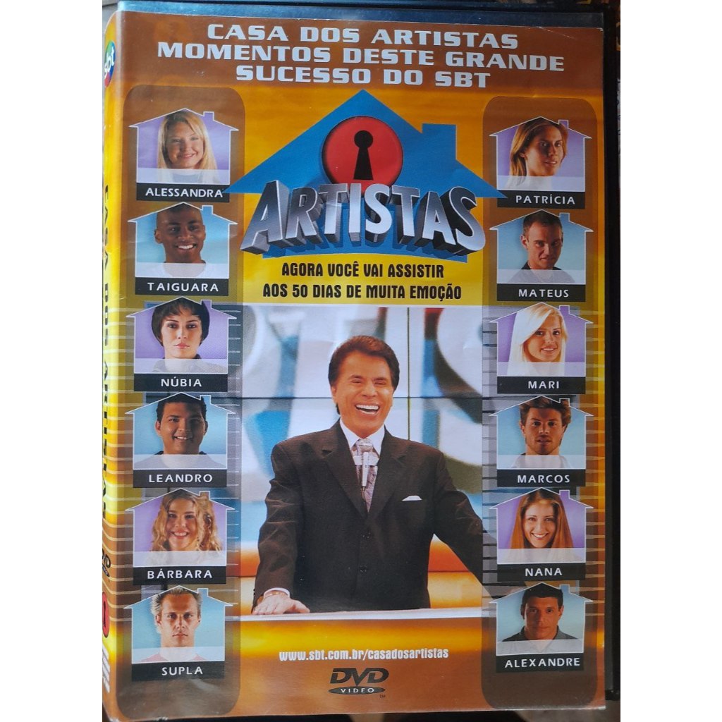 Dvd Casa Dos Artistas Silvio Santos Sbt