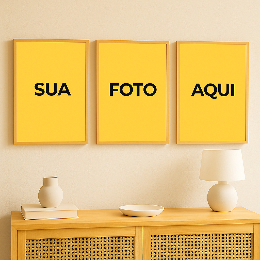 Quadro Decorativo Personalizado 50x70 Com Foto Grande Com Moldura em Oferta na Shopee