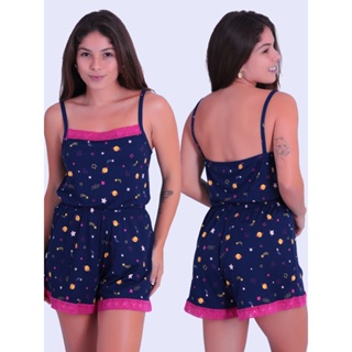Pijama Short Doll Feminino Rocca Marina Soltinho em Oferta na Shopee