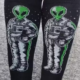 Meia Premium (skate, crossfit, pedalada, ciclismo, running, corrida, bike) Cano Alto ET ASTRONAUTA