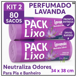 Kit 2 Rolo 80 Sacos De Lixo Banheiro e Pia Neutraliza Odores Cheiros de Lixeiras em Oferta na Shopee