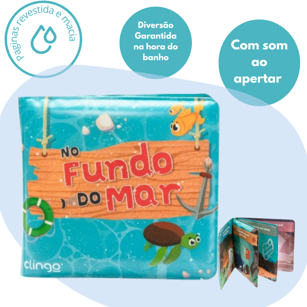 Livro Infantil de Banho para Bebês Diversão e Aprendizado Durante o Banho