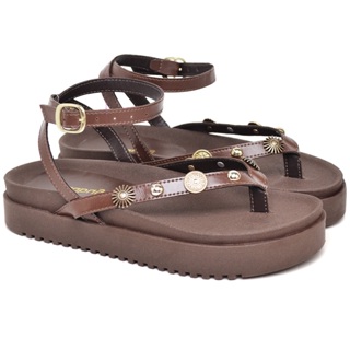 Sandália Papete Feminina Marrom CAPRI Dubuy 2094DB em Oferta na Shopee