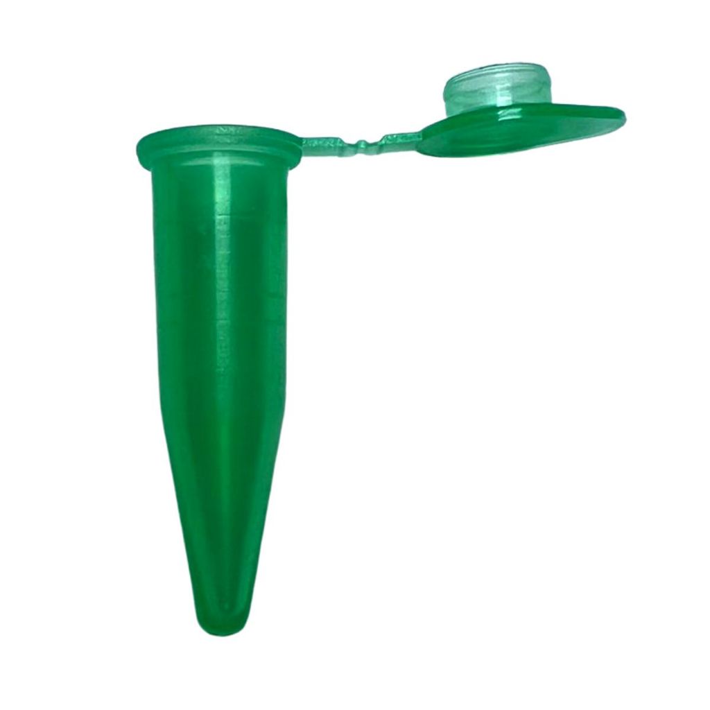 Microtubo 0,9ml Verde C/500 Unidades