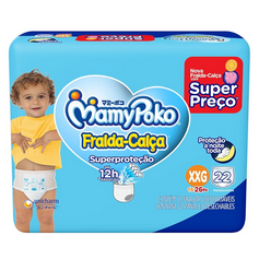 Fralda Calca Mamypoko Xxg, Pacote Com 22 Unidades em Oferta na Shopee