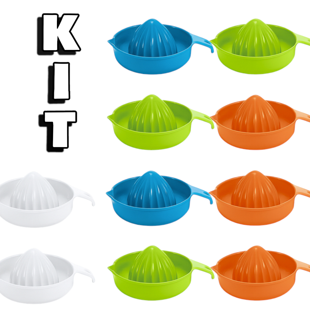 10 unidades Espremedor de frutas plástico manual espremedor de suco indispensável na cozinha