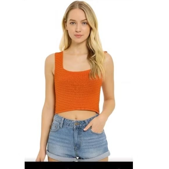 kit  9 Cropped Top Feminino Tricô Blogueira Zoe em Oferta na Shopee