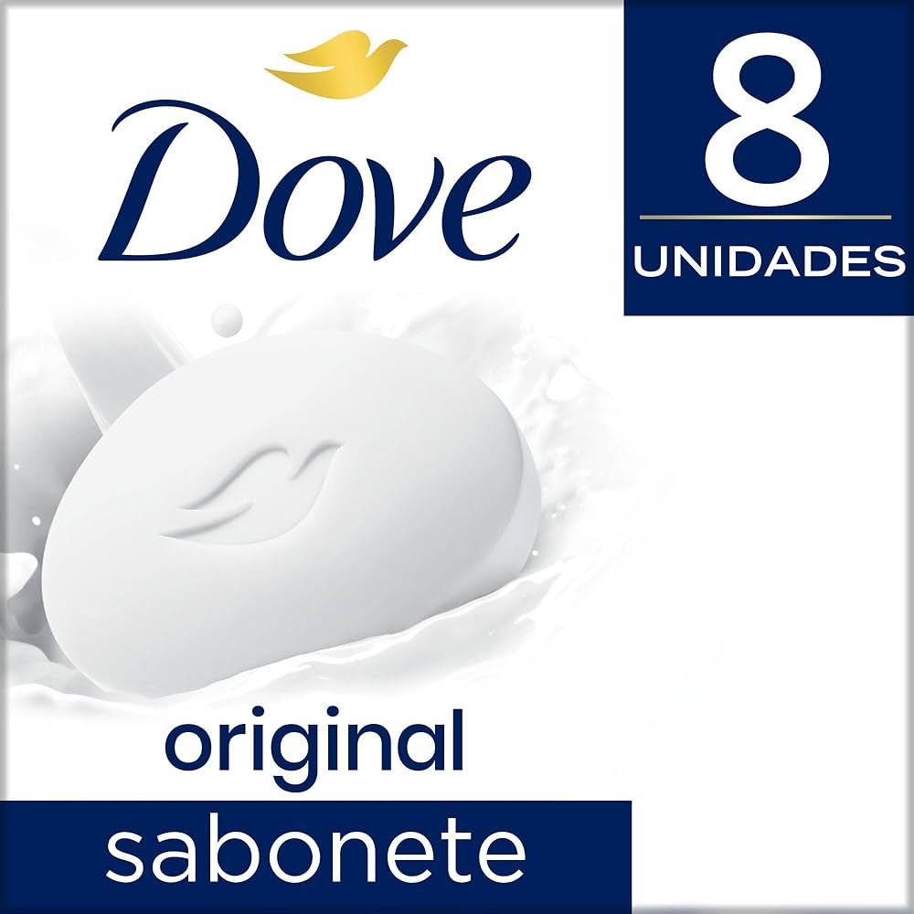 Kit Com 8 Unidades Sabonete Dove em Barra 90g Original